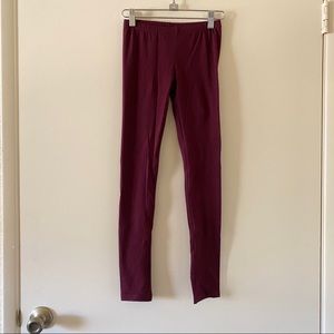 SO Burgundy Leggings